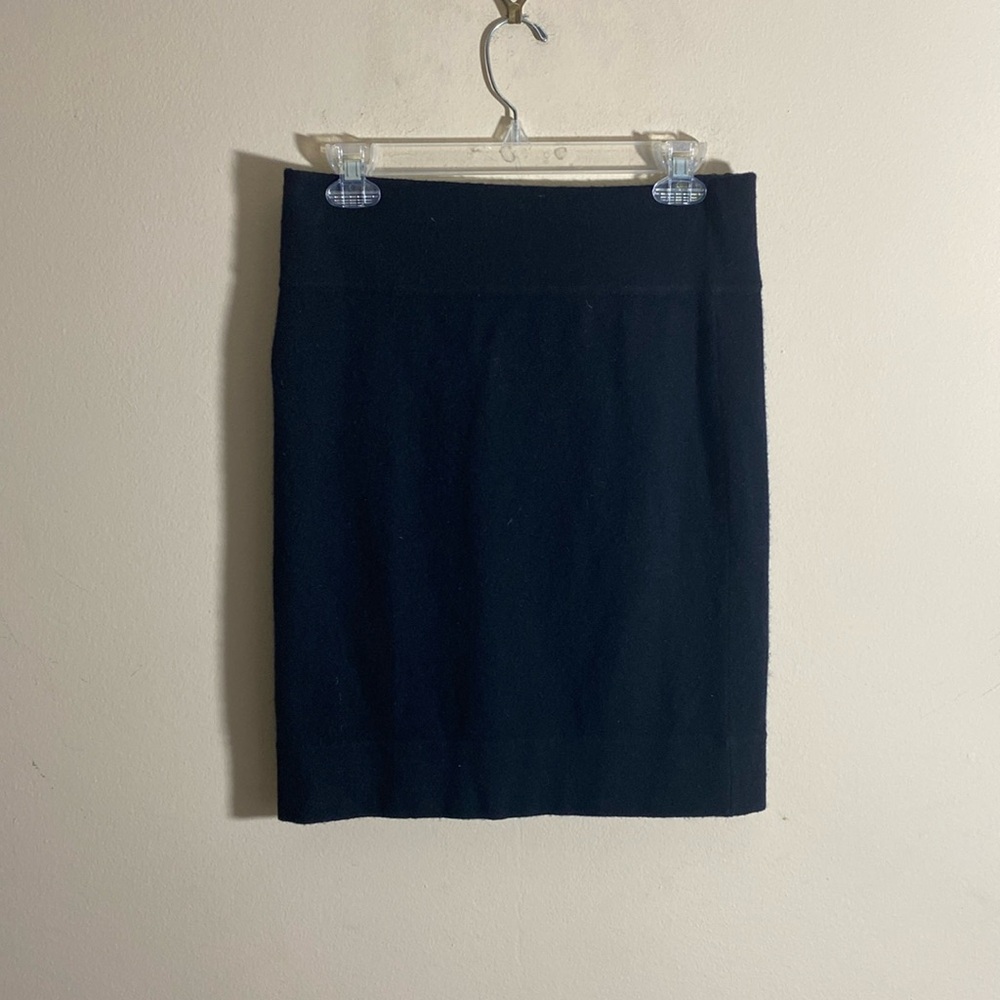 Vintage Ply Cashmere Black Mini Skirt
